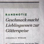 Geschmack macht Lieblingsessen zur Götterspeise