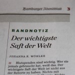 Der wichtigste Saft der Welt!