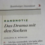 Das Drama mit den Socken!