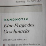 Eine Frage des Geschmacks