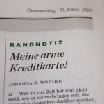 Meine arme Kreditkarte