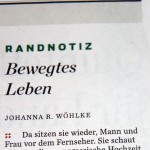 Bewegtes Leben. Eheleben vor dem Fernsehapparat in Energiesparzeiten!