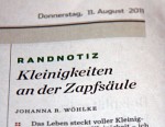 Kleinigkeiten an der Zapfsäule