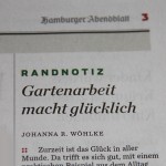 Gartenarbeit macht glücklich!